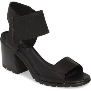 Nadia Block-heel Sandals In Black Size 8